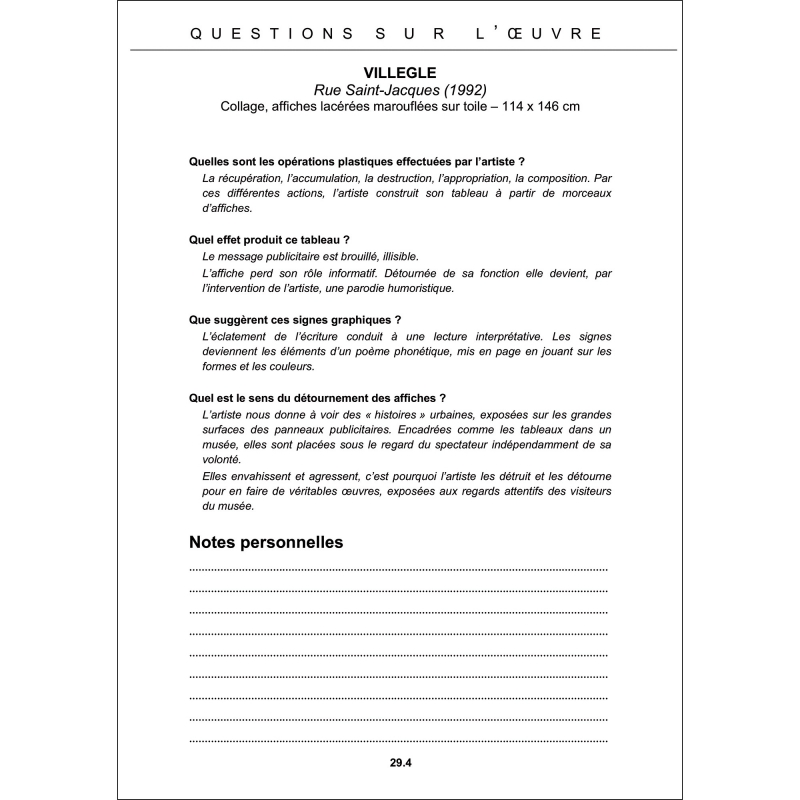 Exemple de fiche Exemple de fiche