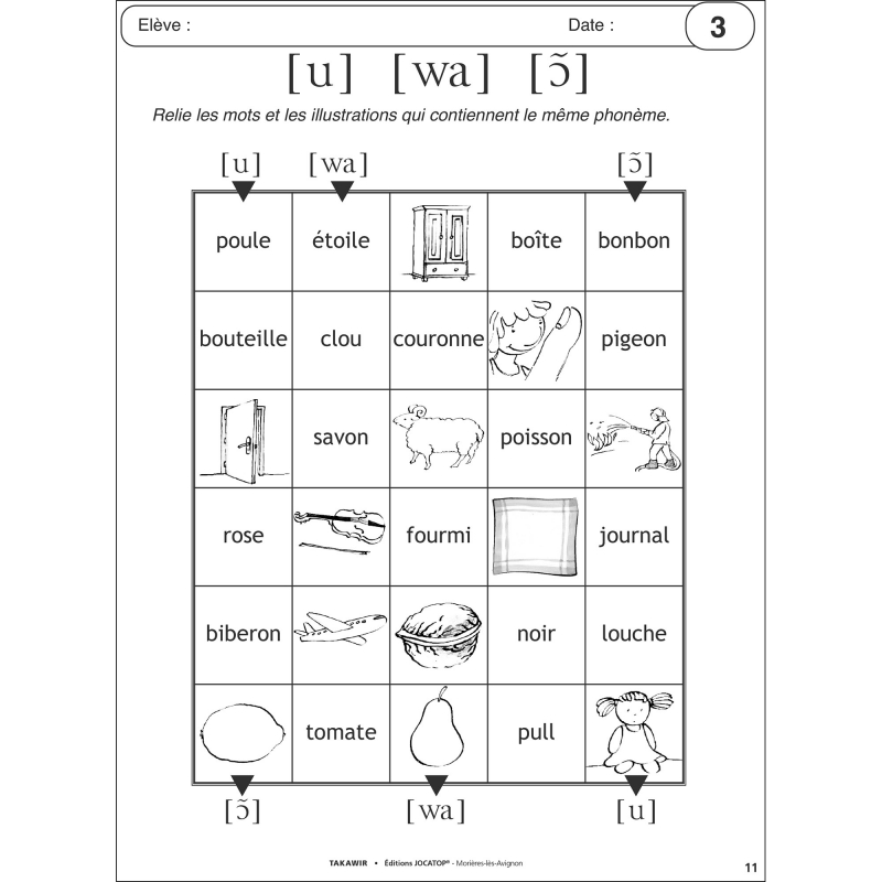 Exemple de labyrinthe phonétique Exemple de labyrinthe phonétique