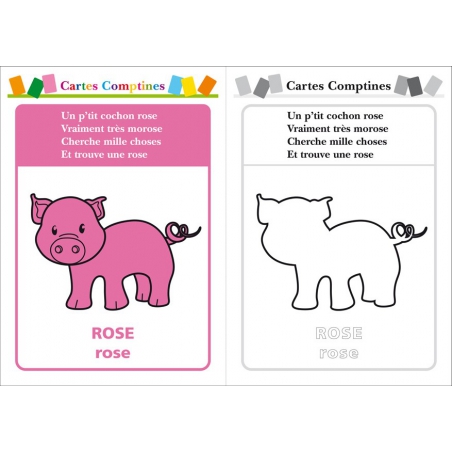 Exemple de carte comptine Exemple de carte comptine