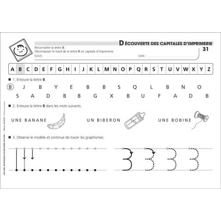 Fiche "Découverte des capitales d'imprimerie" Fiche "Découverte des capitales d'imprimerie"