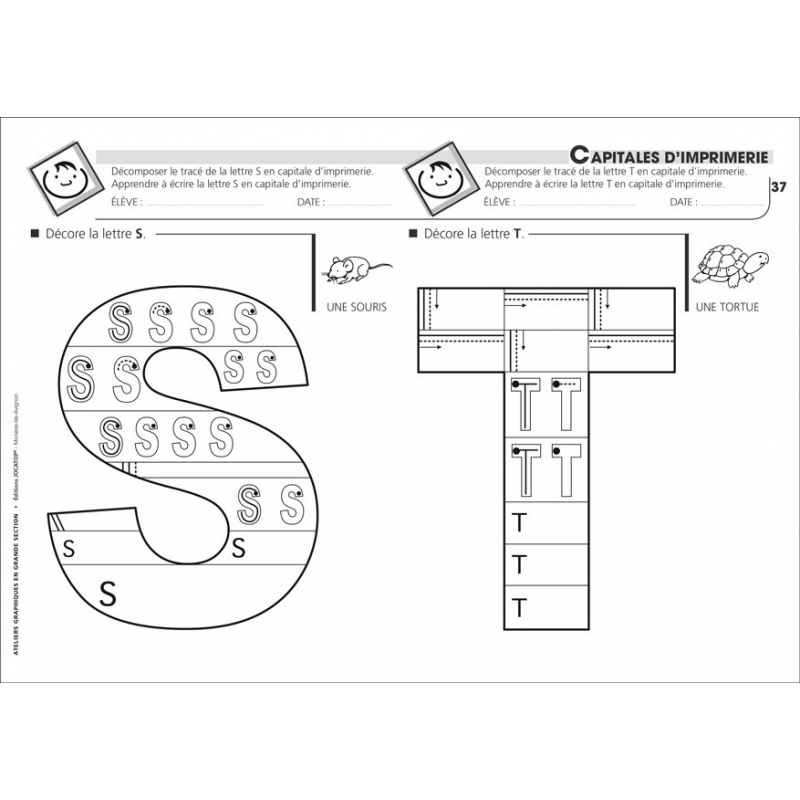 Fiche "Capitales d'imprimerie" Fiche "Capitales d'imprimerie"