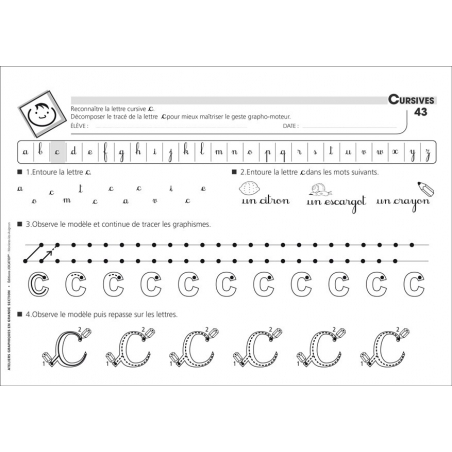 Fiche "Cursives" Fiche "Cursives"
