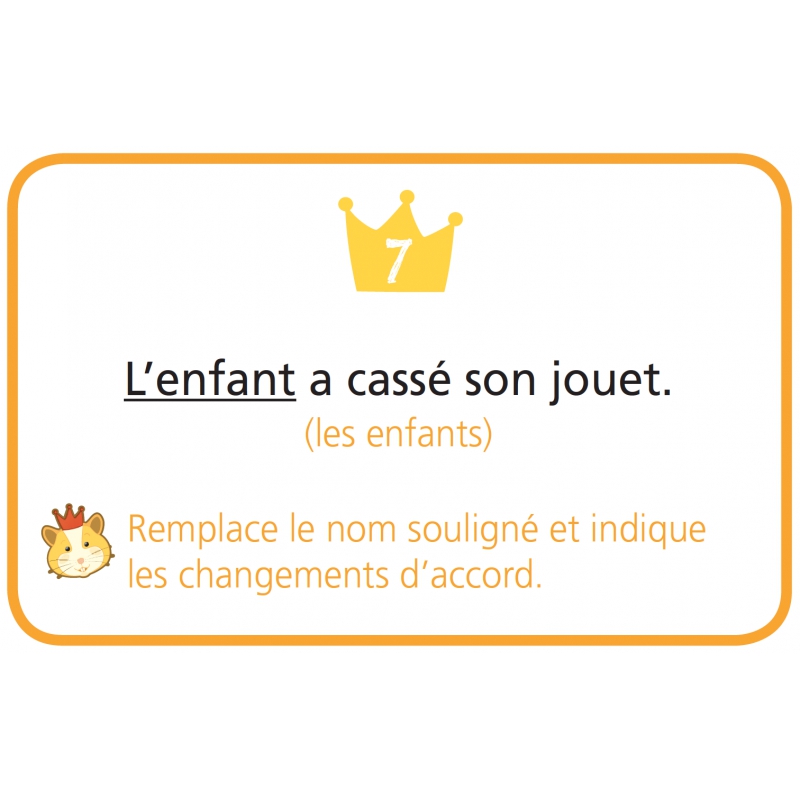 Carte " Du singulier au pluriel " Carte " Du singulier au pluriel "