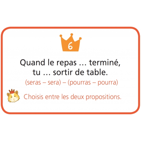 Carte " Le juste choix " Carte " Le juste choix "