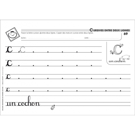 Fiche "Cursives entre deux lignes" Fiche "Cursives entre deux lignes"