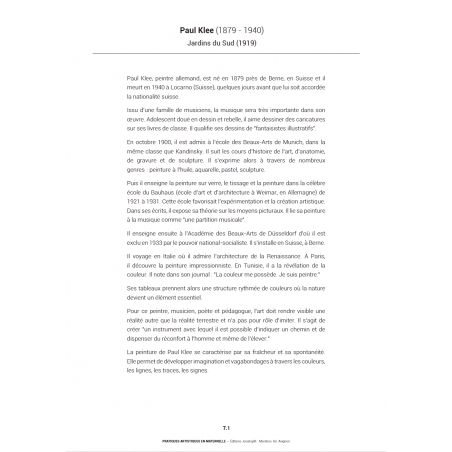 Présentation de l'artiste