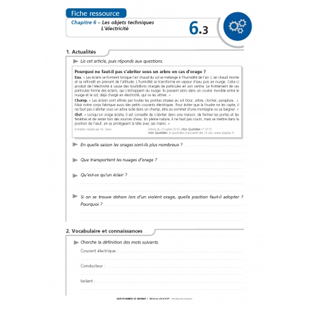Fiche ressource Fiche ressource