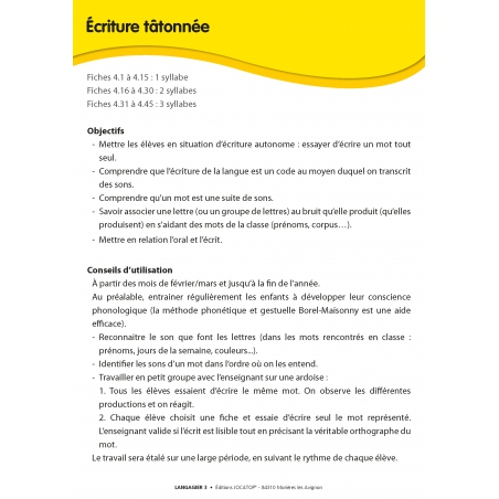 FICHIER LANGAGIER 3