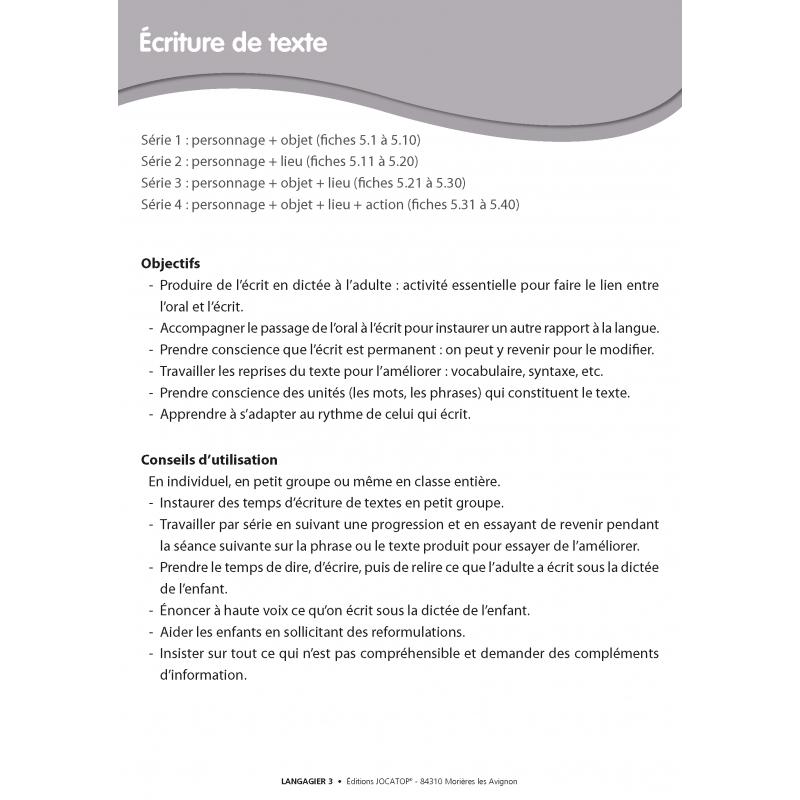 FICHIER LANGAGIER 3