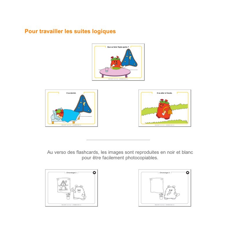 Exemple de flashcard pour travailler les suites logiques Exemple de flashcard pour travailler les suites logiques