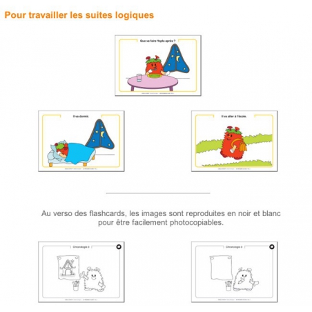 Exemple de flashcard pour travailler les suites logiques Exemple de flashcard pour travailler les suites logiques