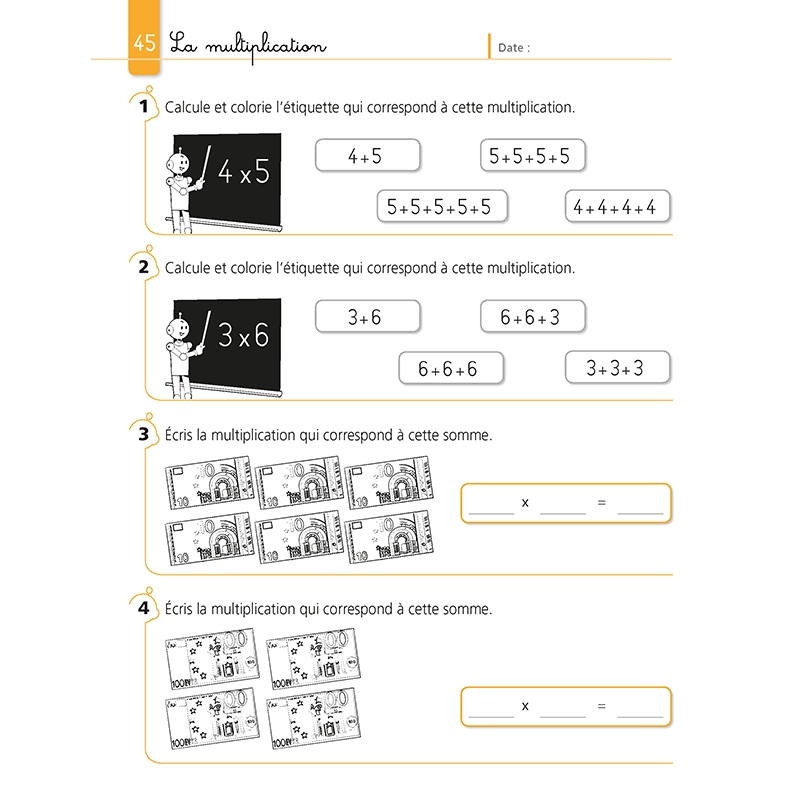Je réussis mes calculs au CE1