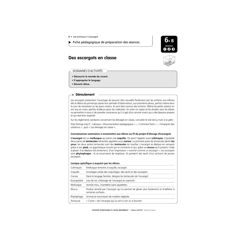 Exemple de fiche pédagogique Exemple de fiche pédagogique