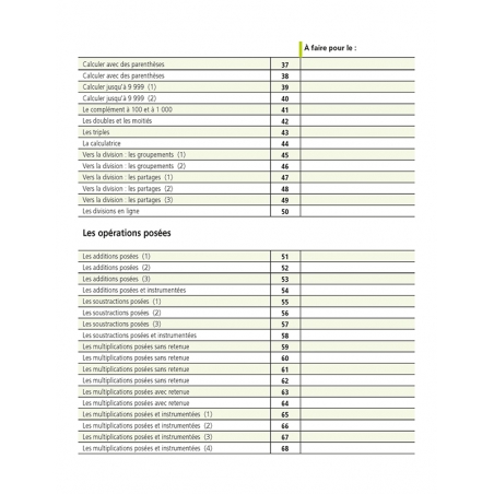 Je réussis mes calculs au CE2
