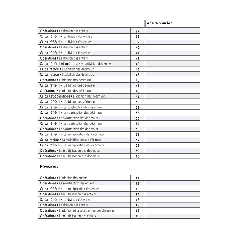 Je réussis mes calculs au CM1 Je réussis mes calculs au CM1
