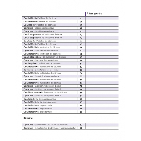 Je réussis mes calculs au CM2