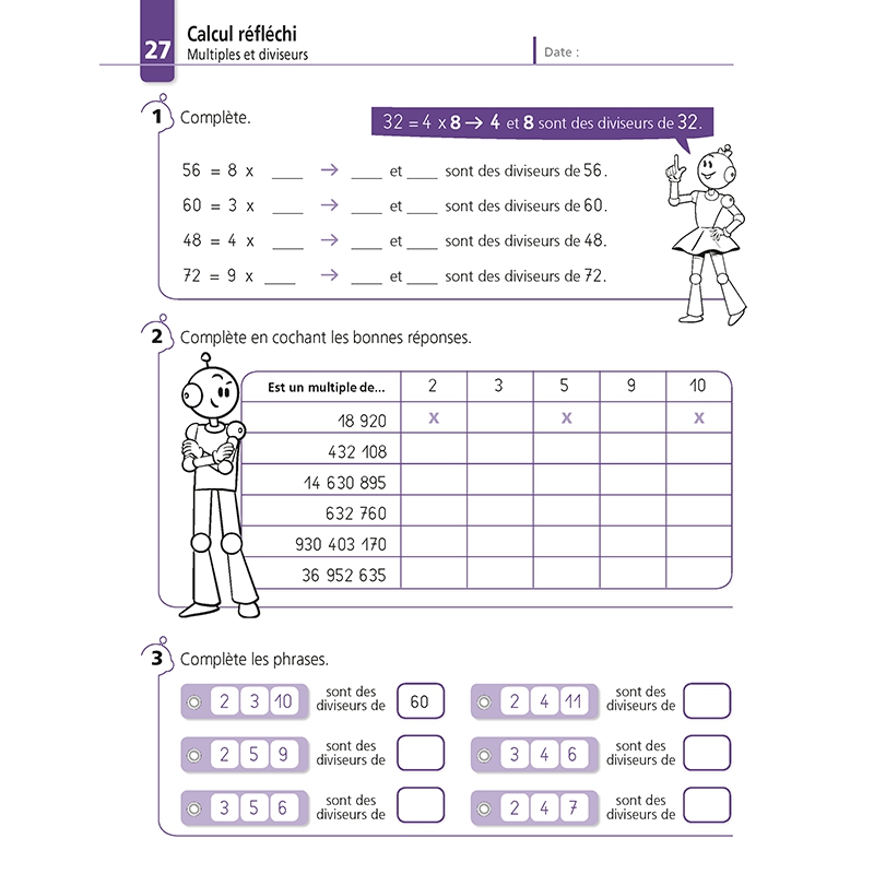 Je réussis mes calculs au CM2