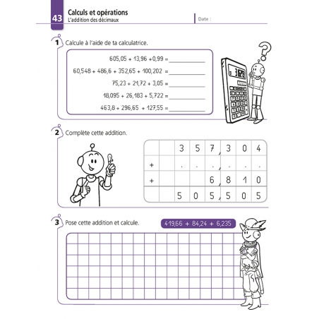 Je réussis mes calculs au CM2