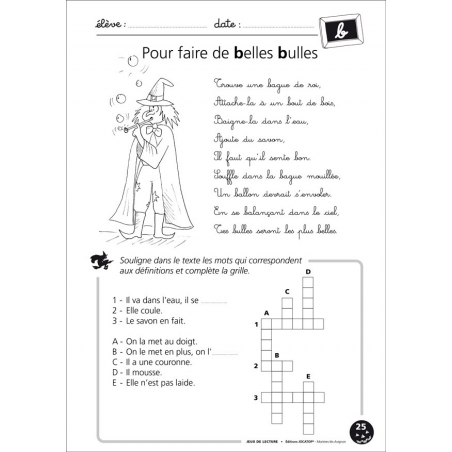 Exemple de fiche élève Exemple de fiche élève