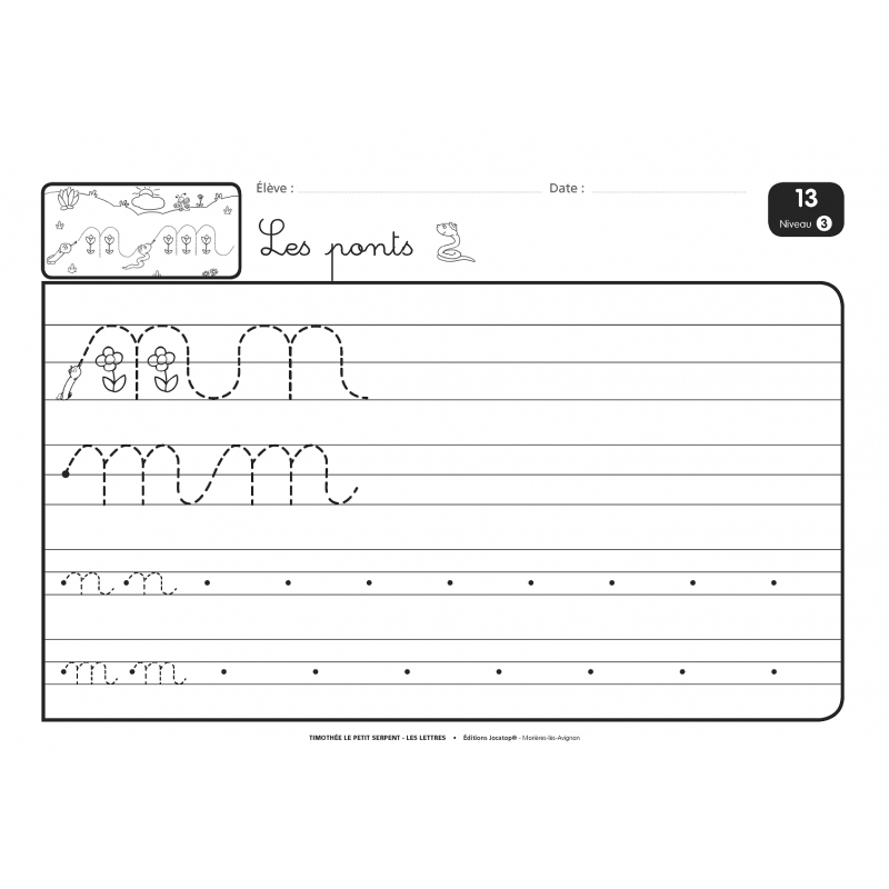 Timothée • Les lettres cursives Timothée • Les lettres cursives
