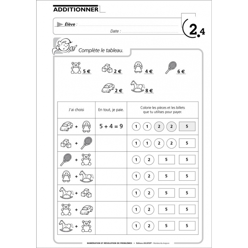 Exemple de fiche exercices Exemple de fiche exercices