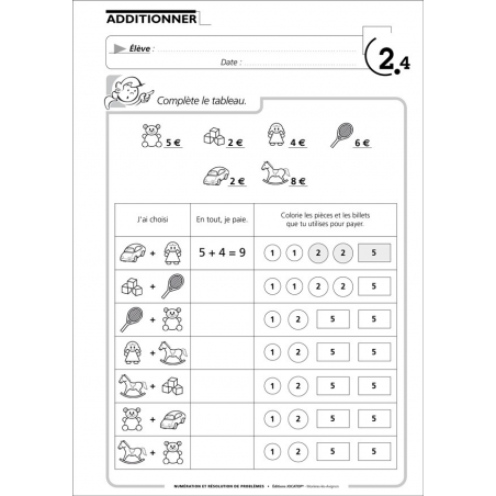 Exemple de fiche exercices Exemple de fiche exercices
