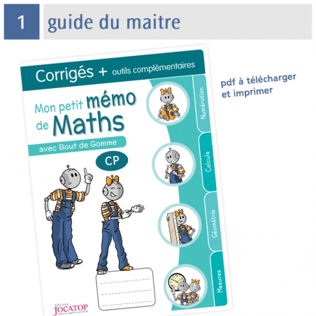 Mon petit mémo de Maths CP avec Bout de Gomme Mon petit mémo de Maths CP avec Bout de Gomme