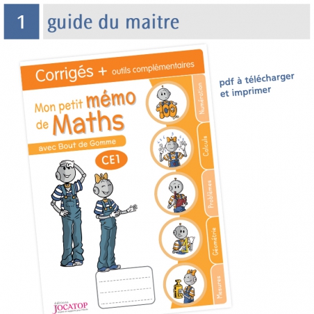 Mon petit mémo de Maths CE1 avec Bout de Gomme Mon petit mémo de Maths CE1 avec Bout de Gomme