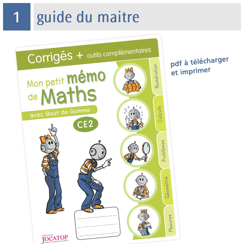 Mon petit mémo de Maths CE2 avec Bout de Gomme Mon petit mémo de Maths CE2 avec Bout de Gomme