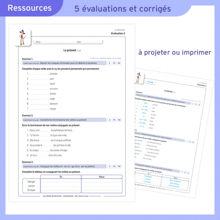 Les Leçons Interactives de Conjugaison • CM1