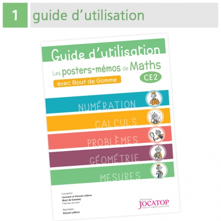 Les posters-mémos de Maths CE2 avec Bout de Gomme Les posters-mémos de Maths CE2 avec Bout de Gomme
