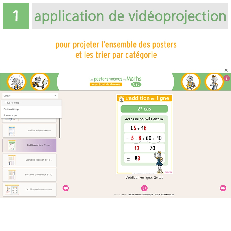 Les posters-mémos de Maths CE2 avec Bout de Gomme Les posters-mémos de Maths CE2 avec Bout de Gomme