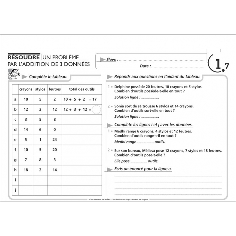 Exemple de fiche Exemple de fiche
