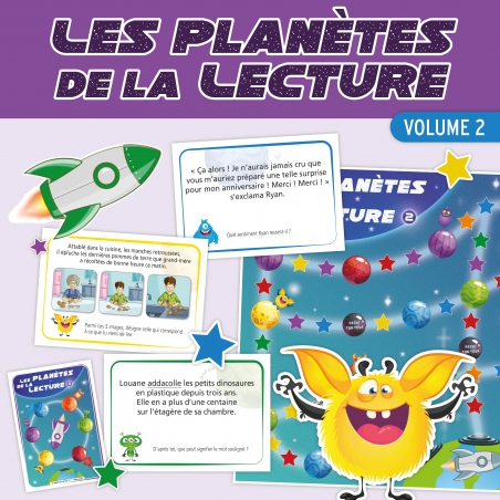 Les Planètes de la lecture • Volume 2 • Jeu éducatif CM Les Planètes de la lecture • Volume 2 • Jeu éducatif CM