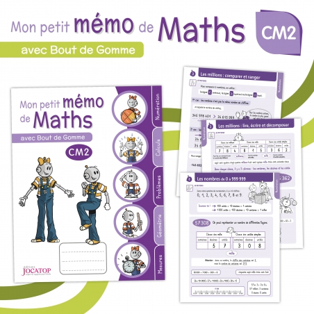 Mon petit mémo de Maths CM2 avec Bout de Gomme