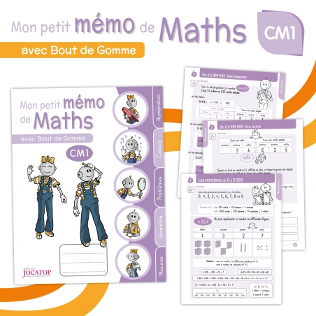 Mon petit mémo de Maths CM1 avec Bout de Gomme