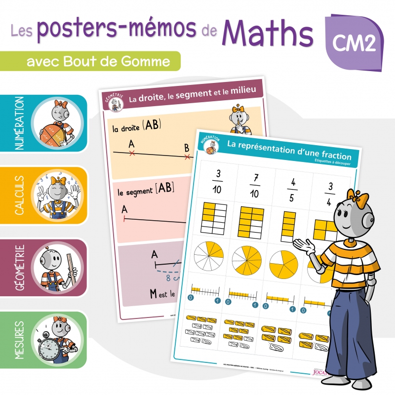 Les posters-mémos de Maths CM2 avec Bout de Gomme Les posters-mémos de Maths CM2 avec Bout de Gomme