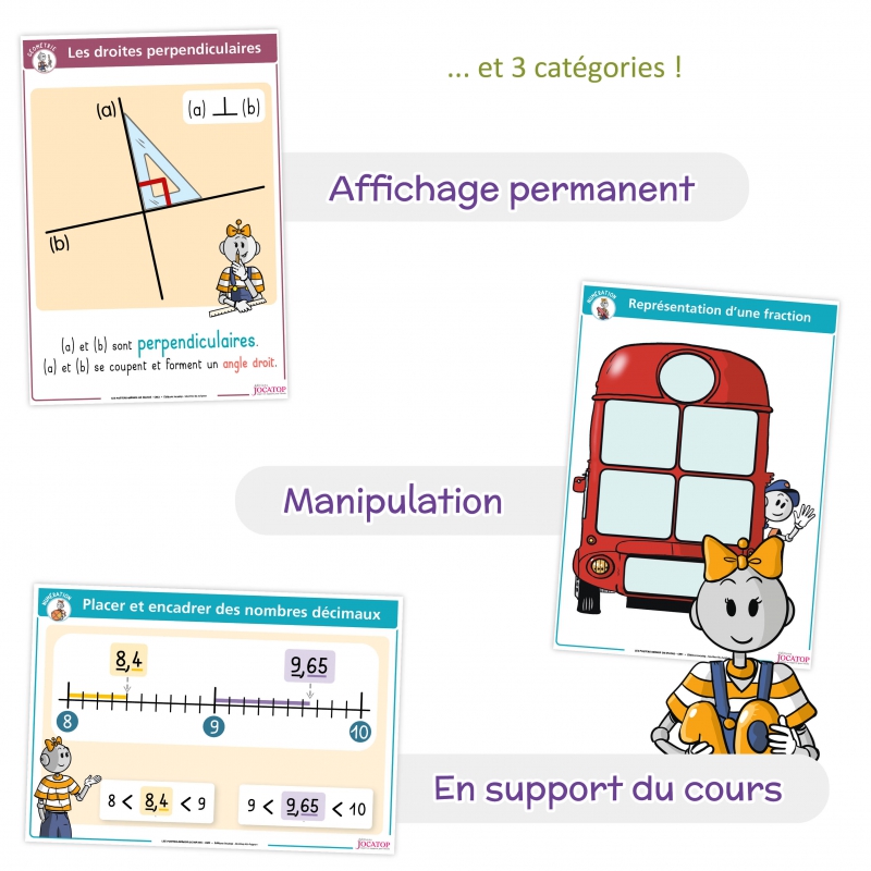 Les posters-mémos de Maths CM2 avec Bout de Gomme