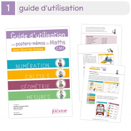 Les posters-mémos de Maths CM1 avec Bout de Gomme