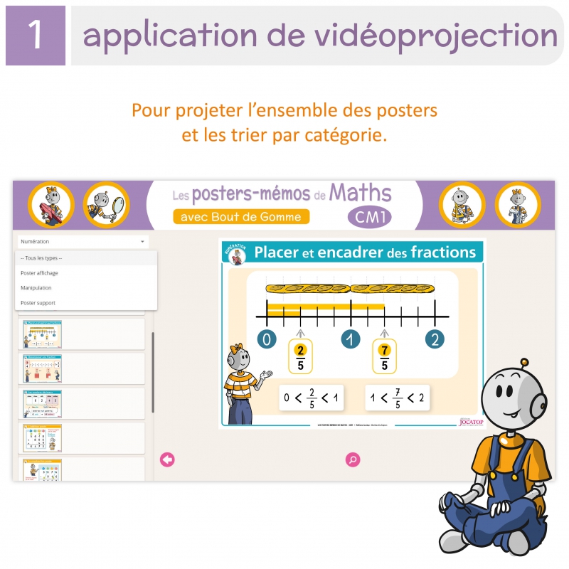 Les posters-mémos de Maths CM1 avec Bout de Gomme