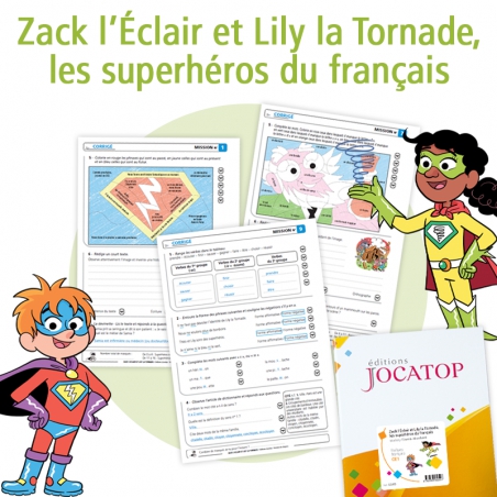 Zack l'Éclair et Lily la Tornade, les superhéros du français • Rallye français CE1 Zack l'Éclair et Lily la Tornade, les superhéros du français • Rallye français CE1
