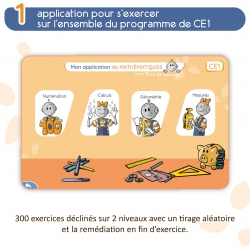 Mon application de mathématiques CE1 avec Bout de Gomme