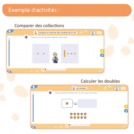 Mon application de mathématiques CE1 avec Bout de Gomme