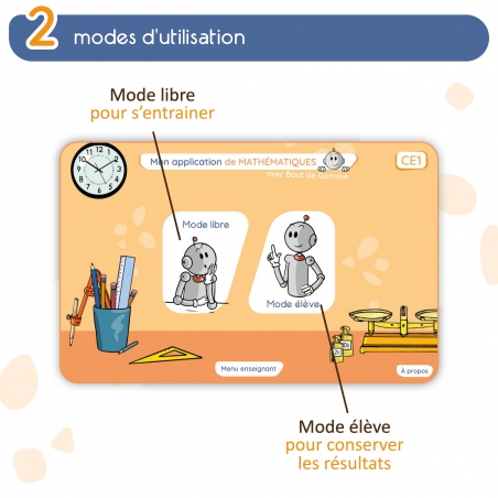 Mon application de mathématiques CE1 avec Bout de Gomme