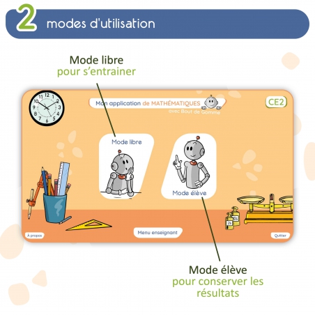 Mon application de mathématiques CE2 avec Bout de Gomme
