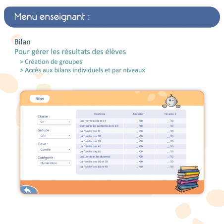 Mon application de mathématiques CP avec Bout de Gomme