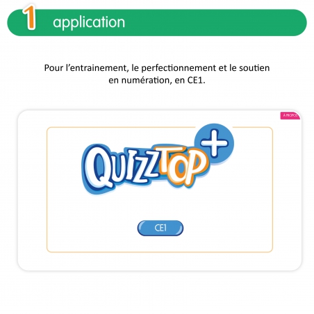 Quizztop+ • Numération • CE1 Quizztop+ • Numération • CE1
