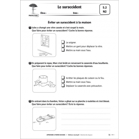 Exemple de fiche Élève Exemple de fiche Élève