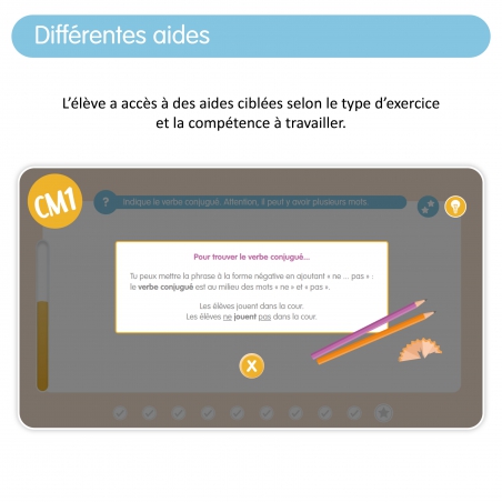 Quizztop+ • Conjugaison CM1