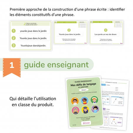 Mes défis de langage en maternelle - Niveau 3